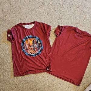 Red Graphic Short Sleeve Tee